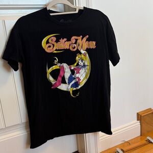 Sailor Moon Black Graphic T-Shirt